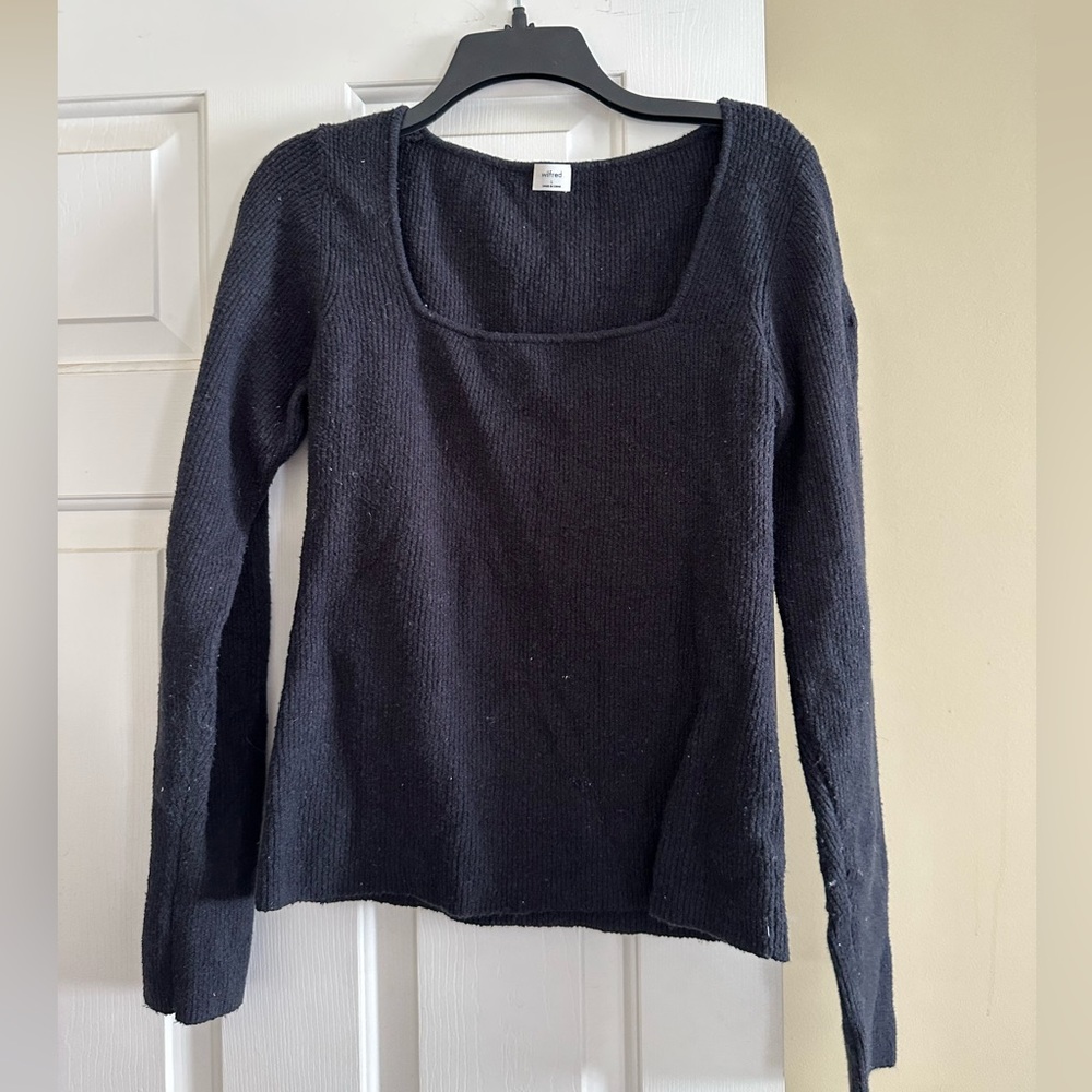 Wilfred knit square neck top